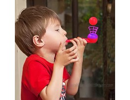 30PCS Ball Blowing Toy Floating Blow Pipe Balls for Kids Boys Girls Toys Blowing Ball Party Random Color