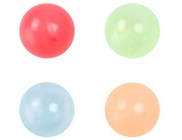 Aiwpstoin 4 8Pcs Luminescent Stress Relief Balls Ceiling Sticky Ball Glow in The Dark Decompression Toys Balls Stress Relief Toys for Kids and Adults Funny Toy for ADHD OCD Anxiety 4Pcs 70mm