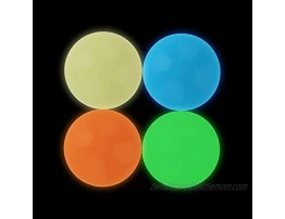 Ceiling Sticky Balls Decompress Stress Relief Balls Squishy Glow Stress Relief Toys Stick to The Wall and Slowly Fall Off Tear-Resistant Fun Toy for ADHD OCD Anxiety 4pcs