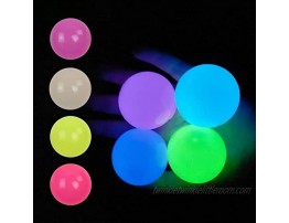 Glowing Sticky Wall Ball Luminous Decompression Stress Ball for Kids Glow in the Dark Ceiling Balls 4 pcs