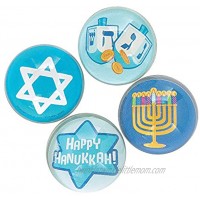 Hanukkah Bouncy Balls Toys 12 Pieces
