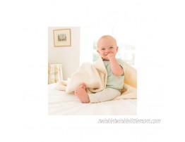 Hippychick Organic Cotton Fleece Baby Cot Blanket – The Wonderfully Soft and Safe Baby Blanket Natural 39x59