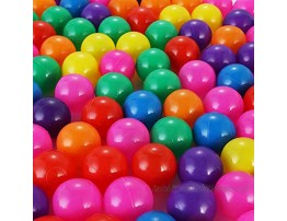 iFCOW 100pcs Set Colorful Funny Soft Plastic Ocean Ball Set Baby Playing Tool 4cm