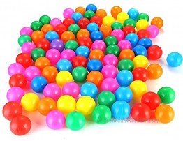 iFCOW 100pcs  Set Colorful Funny Soft Plastic Ocean Ball Set Baby Playing Tool  4cm