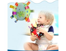 Inchant Baby Balls Soft Plush Rattle Comforter Toy Kids Infant Early Educational Plush Tag Baby Ball for Ages 6 Months to 1 2 Year Old boy and Girls