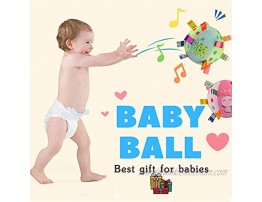 Inchant Baby Balls Soft Plush Rattle Comforter Toy Kids Infant Early Educational Plush Tag Baby Ball for Ages 6 Months to 1 2 Year Old boy and Girls