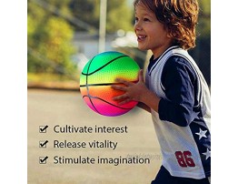 KUANGO Inflatable Sport Toddler Rainbow Balls Set with Pump for Toddler 6 Pcs Baby Balls Includes Football Basketball Rugby Backyard Game Outdoor Sports for Kids