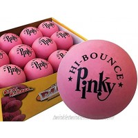 Premium Rubber Ball | 12 Balls PACK | Pinky Bouncy Ball | Colorful Gift Box and Balls Combo | Party Gift Supplies | 100% Solid Rubber High Bounce Pink Ball | Wall Ball For Kids | Bounciest Ball Games