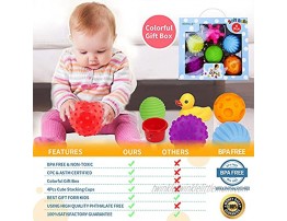ROHSCE Baby Textured Multi Sensory Massage Ball Set BPA Free for Toddler Soft Balls Infant 6 Month Baby Toys Ball
