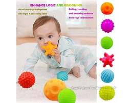 ROHSCE Baby Textured Multi Sensory Massage Ball Set BPA Free for Toddler Soft Balls Infant 6 Month Baby Toys Ball