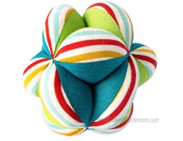 Shumee – Plush Baby Ball Toy with Rattle Soft Ball with Colorful Pattern and Textured Fabric – Ages +3 Months