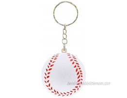 Sports Ball Keychain for Party Favors Mini Foam Balls 30 Pack