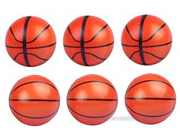 YYCRAFT 2.5 Soft Foam Basketball Balls Cat Toys Kids Exercise and Interactive Play Sturdy Bouncy Noise-FreeOrange 6 pcs