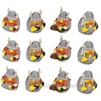 12 PC Viking Rubber Duckies for Pool Activity ,Baby Bath Showers ,Viking Rubber Ducks for Birthday Gifts Classroom Prizes,