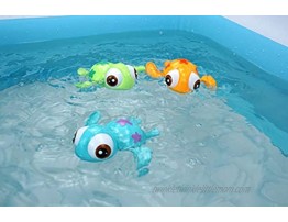 DUCKBOXX XX Bath Toys Wind up Swimming Sea Turtles for Toddlers Babies Blue