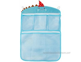 Free Swimming Baby Bath Toy Organizer Set,Quick Drying Mesh Net for Toddler Bathtub Games Holder Blue