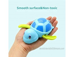 HEMRLY Baby Bath Toys for Toddlers 1-3,Baby Bathtub Wind Up Turtle Toys Cute Fun Multi Colors Floating Bath Animal Toys for Kids Toddlers Child Pool Swimming Toys for Boys and Girls-[3 Pcs]