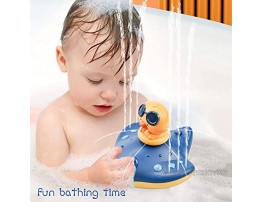 LECHONG Baby Bath Toys Water Spray Bath Toys for Toddlers Manta Ray Bathtub Water Toys with 3 Different Spray Accessories Toddle Bath Pool Toys Gift for Kids Blue