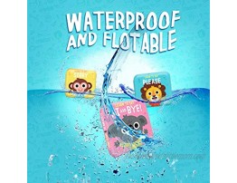 merka Bath Books Baby Infant Bathtub Toys My First Book 4 Floatable Plastic Books Thank You Sorry Hi Bye Please Waterproof Bath Books for Toddlers Ages 1-3
