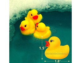 Novelty Place [Float & Squeak Rubber Duck Ducky Baby Bath Toy for Kids Assorted Colors 12 Pcs