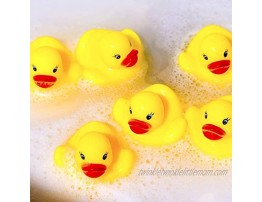 SPADORIVE Rubber Ducky Baby Bulk Bath Toy Shower Birthday Party Favors Gift Set of 50
