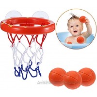 Teaffiddyy Bath Toy Fun Basketball Hoop & Balls Set for Boys and Girls- Kid & Toddler Bathtub Shooting Game with Strong Suctions for Kid Boy Girl Child Cups Baby Bath Toys Gift Set