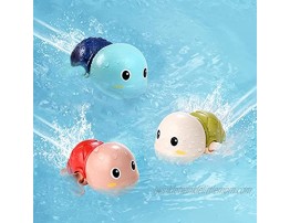TOHIBEE Bath Toys Bathtub Toys for 1 2 3 Year Old Boy Girl Cute Swimming Turtle Bath Toys for Toddlers 1-3 Gift for 1 Year Old Boy Girl 3pcs Set.