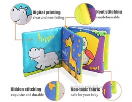 TOP BRIGHT Soft Cloth Books for Babies First Year Baby Toys 6 to 12 Months Girls and Boys Crinkly Cloth Book Bath ToysPack of 6