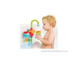 Yookidoo Baby Bath Toy Flow N Fill Spout Bathtub Magical Kids Toy Three Stackable Bathtime Play Cups and Water Spray Spout
