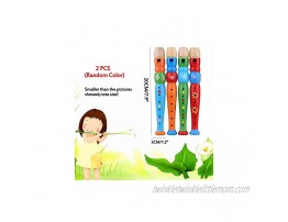 2 pcs Small Wooden Recorders for Toddlers Colorful Piccolo Flute for Kids,Learning Rhythm Musical Instrument,Sealive Baby Early Education Music Sound Toys for Autism or Preschool Child Random Color