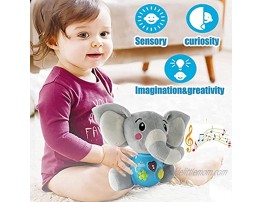 Baby Music Elephant Toys,Infant Musical toy,Lights,Soothing Sounds,Interactive,Musical Elephant Plush Animal Toy,Educational Learning Toy for 0 3 6 12 Months 1 2 3 4 Year Olds Kids Toddlers Girls Boys