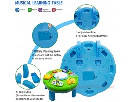 Baby Toys Musical Learning Table 12x12x7inch Music Activity Center Table Toys for Infant Babies Toddler Kids Boys Girls