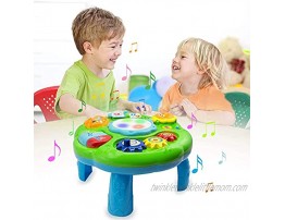 Baby Toys Musical Learning Table 12x12x7inch Music Activity Center Table Toys for Infant Babies Toddler Kids Boys Girls