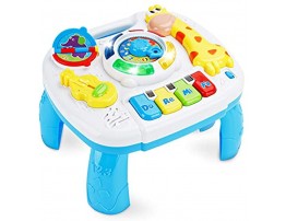 BACCOW Baby Toys 6 to 12-18 Months Musical Educational Learning Activity Table Center Toys for Toddlers Infants Kids 1 2 3 Year Olds Boys Girls Gifts Size 9.7 x 8.7 x 7.1 Inches