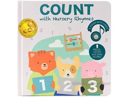 Cali's Books Count with Nursery Rhymes Musical Book for Babies and Toddlers. Educational Toy for Toddlers 1-3 and 2-4. Interactive Book with Counting and Numbers Songs. Award Winner Toy