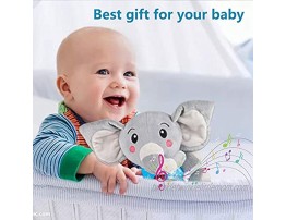 CGNiONE Plush Elephant Music Baby Toys Newborn Baby Toys for Baby 0 3 6 9 12 Month Cute Stuffed Aminal Light Up Baby Musical Toys for Infant Babies Boys & Girls Toddlers 0 to 36 Months