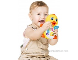 CifToys Light Up Duck Toy Musical Baby Toys Walking Flapping Dancing Duck Toys for 3 2 1 Year Old Gifts Toddler Toys- Dancing Singing Electronic Duck Toy with Lights and Adjustable Sound