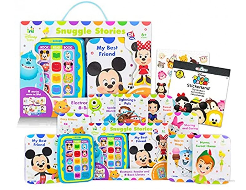 Disney Baby Me Reader 8 Book Bundle ~ Snuggle Stories Disney Books for Toddlers Kids Featuring Frozen Mickey and Minnie Monsters Inc and More with Stickers Disney Baby Learning