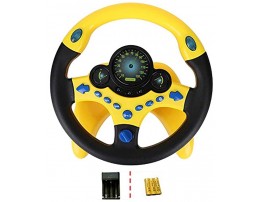 Facaily Simulated Driving Controller Portable Simulated Driving Steering Wheel Copilot Toy Children's Educational Sounding Toy Small Steering Wheel Toy Gift Funny Interactive Driving Wheel with Music