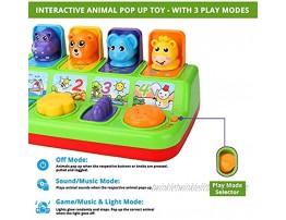 First Toys Interactive Pop Up Animals Toy for Toddlers with Music Animal Sounds Activity Learning Toy for Kids 12 M+ Gift for Toddler Boys & Girls