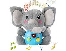 FWXZBKK Plush Elephant Baby Toys Newborn Baby Musical Toys for Baby 0 to 36 Months Stuffed Animal Light Up Baby Toys for Infants Babies Boys Girls Toddlers Baby Gifts 0 3 6 9 12 Month