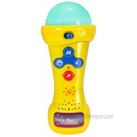 Little Pretender Kids Microphone | Voice Changer Toy Microphone with Record & Playback | Toddler Microphone with Multi-Color LED Lights and 6 Built-in Songs for Ages 3+