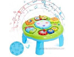 Locisne Baby Activity Table Toddler Activity Center Musical Learning Toys for Infant 6-24 Months Old