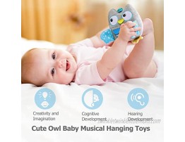 Lupantte Owl Baby Gym Toy Baby Musical Plush Toy Baby Hanging Rattles Sensory Toy Early Development Crib Car Seat Stroller Toys for 0 3 6 9 12 Months Babies Toddlers and Infants Gifts