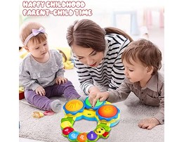 Musical Drums Piano Baby Toys 6 to 12 Months Baby Toys 12 to18 Months Infant Toys Early Education Music Lights Funny Sounds Christmas Birthday Gifts Toys for 1 2 3 4 Year Old Boys Girls Toddlers Kids