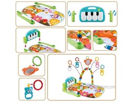 N C Baby Gym Play mats,Large Baby Game Pad Music Pedal Piano Fitness Rack Baby Activity Mat