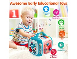 OCATO Baby Toys 12-18 Months Baby Activity Cube Infant Toys Gifts for 1 2 3 Year Old Boys Girls Kids Toddlers Learning Educational Toys All in One Baby Musical Toys for Toddlers 1-3 Birthday Gifts