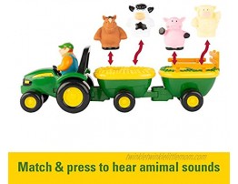 TOMY John Deere Animal Sounds Hayride Preschool Toy