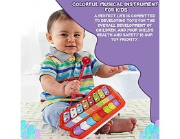 Toysery 2 in 1 Baby Piano Xylophone for Toddlers Baby Piano Toy Musical Instruments 8 Multicolored Key Scales in Crisp and Clear Tones with Mallets Music for Toddler Learning Toys Ages 2-4