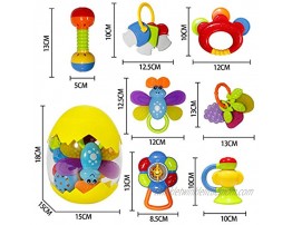 Baby Rattle Teether Toy Teething Toy for Baby 6-12 Months Newborn Infant Rattles Set with Box Packing Educational Rattle Toy for Baby for 3 6 9 12 Months
